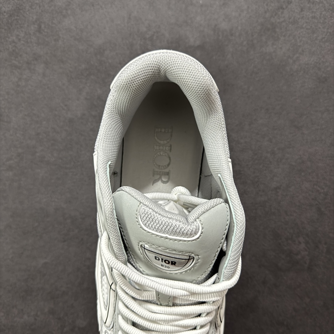 图片[7]-【公司级版本】迪奥/Dior B30 Low-Top Sneaker B30系列低帮经典老爹风系带复古休闲运动慢跑鞋 #原楦原纸版数据开发 #采用粒面牛剖革组合网织布鞋面材质 #正确吸汗网布贴合海玻璃CD压纹鞋垫 #独家开发TPU弹力中底组合TR光泽耐韧锯齿橡胶大底❗️ 尺码：40 41 42 43 44 45 46-选品中心