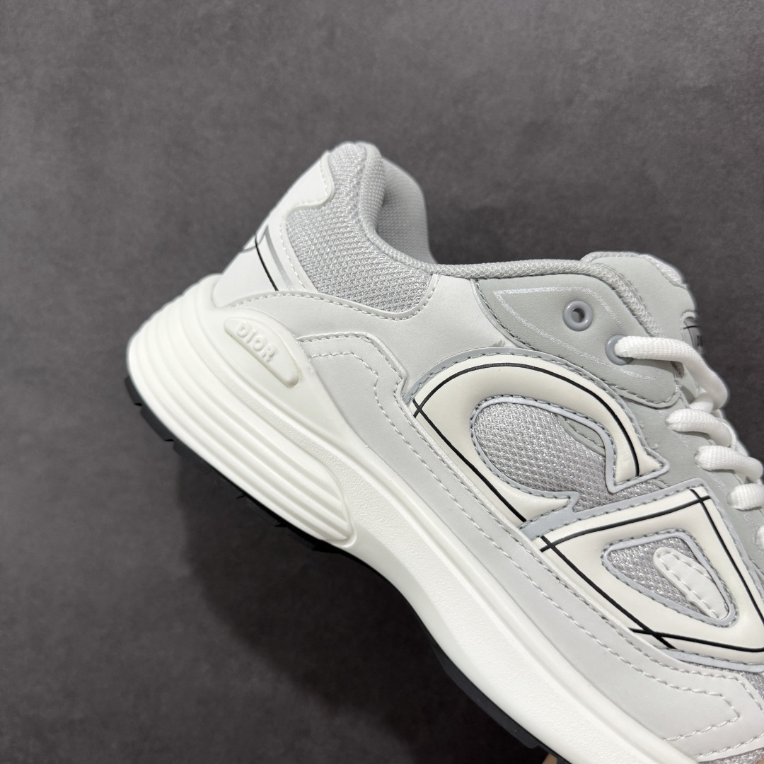 图片[6]-【公司级版本】迪奥/Dior B30 Low-Top Sneaker B30系列低帮经典老爹风系带复古休闲运动慢跑鞋 #原楦原纸版数据开发 #采用粒面牛剖革组合网织布鞋面材质 #正确吸汗网布贴合海玻璃CD压纹鞋垫 #独家开发TPU弹力中底组合TR光泽耐韧锯齿橡胶大底❗️ 尺码：40 41 42 43 44 45 46-选品中心