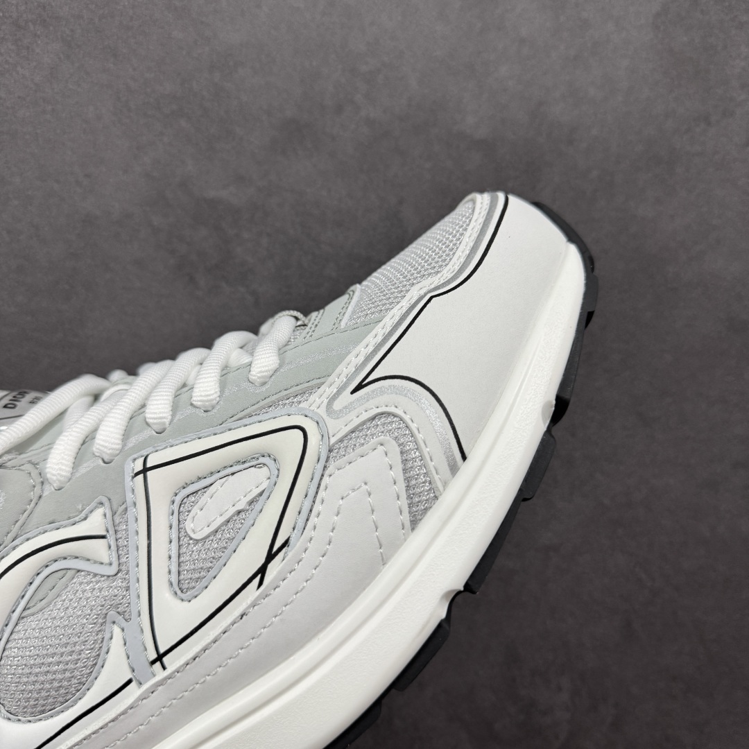 图片[5]-【公司级版本】迪奥/Dior B30 Low-Top Sneaker B30系列低帮经典老爹风系带复古休闲运动慢跑鞋 #原楦原纸版数据开发 #采用粒面牛剖革组合网织布鞋面材质 #正确吸汗网布贴合海玻璃CD压纹鞋垫 #独家开发TPU弹力中底组合TR光泽耐韧锯齿橡胶大底❗️ 尺码：40 41 42 43 44 45 46-选品中心