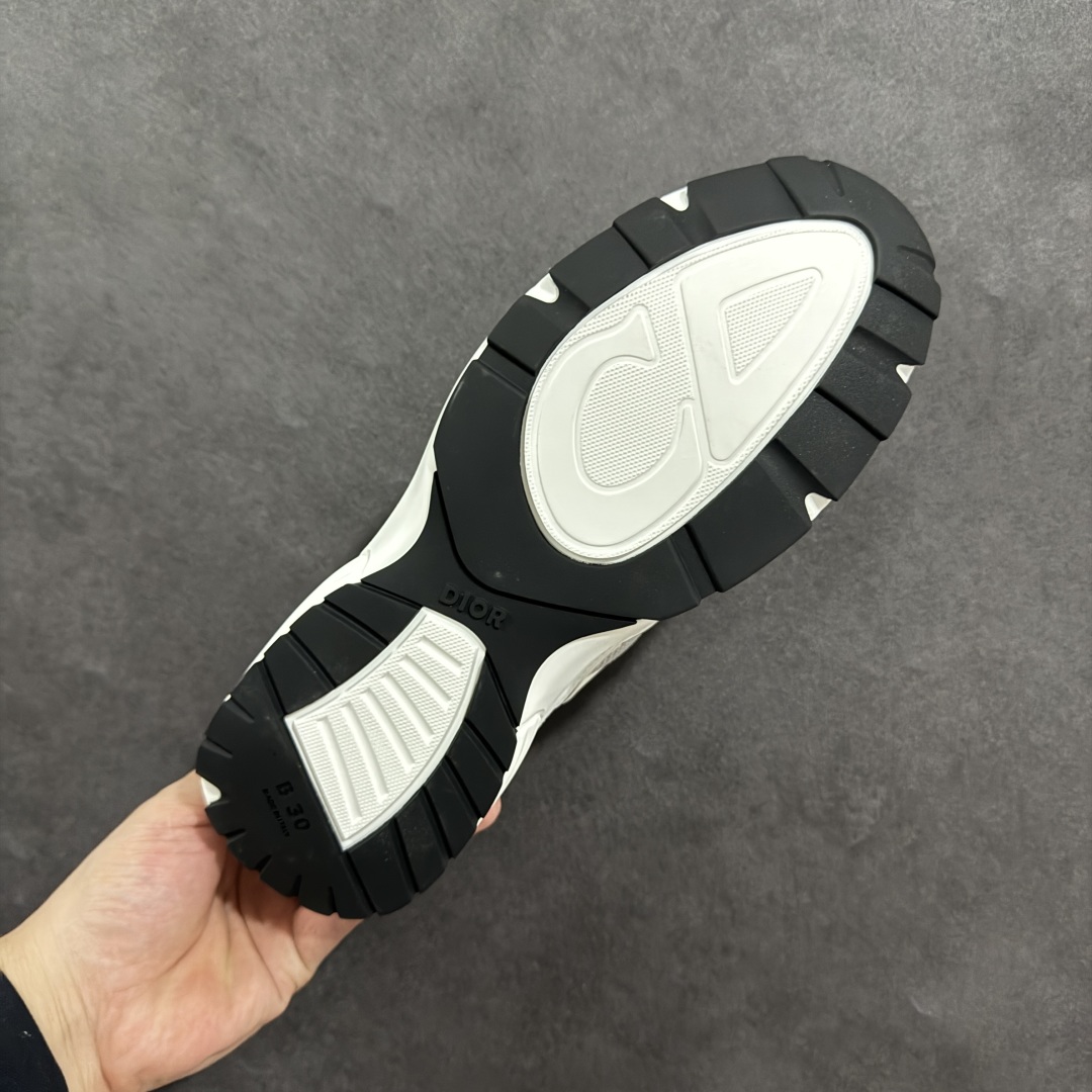 图片[9]-【公司级版本】迪奥/Dior B30 Low-Top Sneaker B30系列低帮经典老爹风系带复古休闲运动慢跑鞋 #原楦原纸版数据开发 #采用粒面牛剖革组合网织布鞋面材质 #正确吸汗网布贴合海玻璃CD压纹鞋垫 #独家开发TPU弹力中底组合TR光泽耐韧锯齿橡胶大底❗️ 尺码：40 41 42 43 44 45 46-选品中心