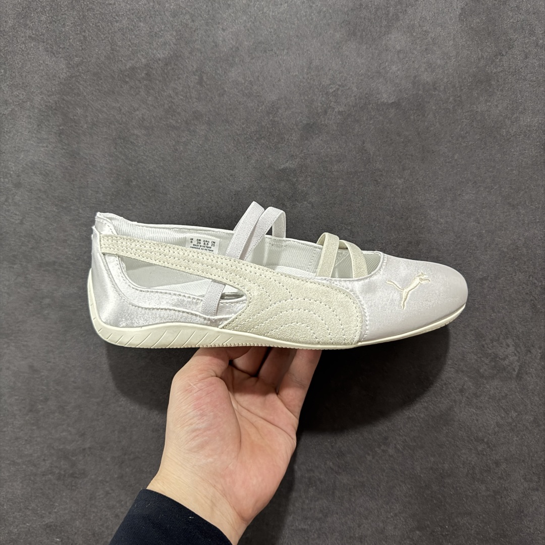 【公司级】Puma Speedcat 舒适百搭 低帮 芭蕾鞋 #朴彩英 rose 同款 白色配色甜酷感拉满 低帮设计超显脚踝纤细,上脚轻盈又舒适。不管日常出街还是运动都适配,防滑耐磨超抗造。 尺码:36 37.5 38 38.5 39 40-选品中心