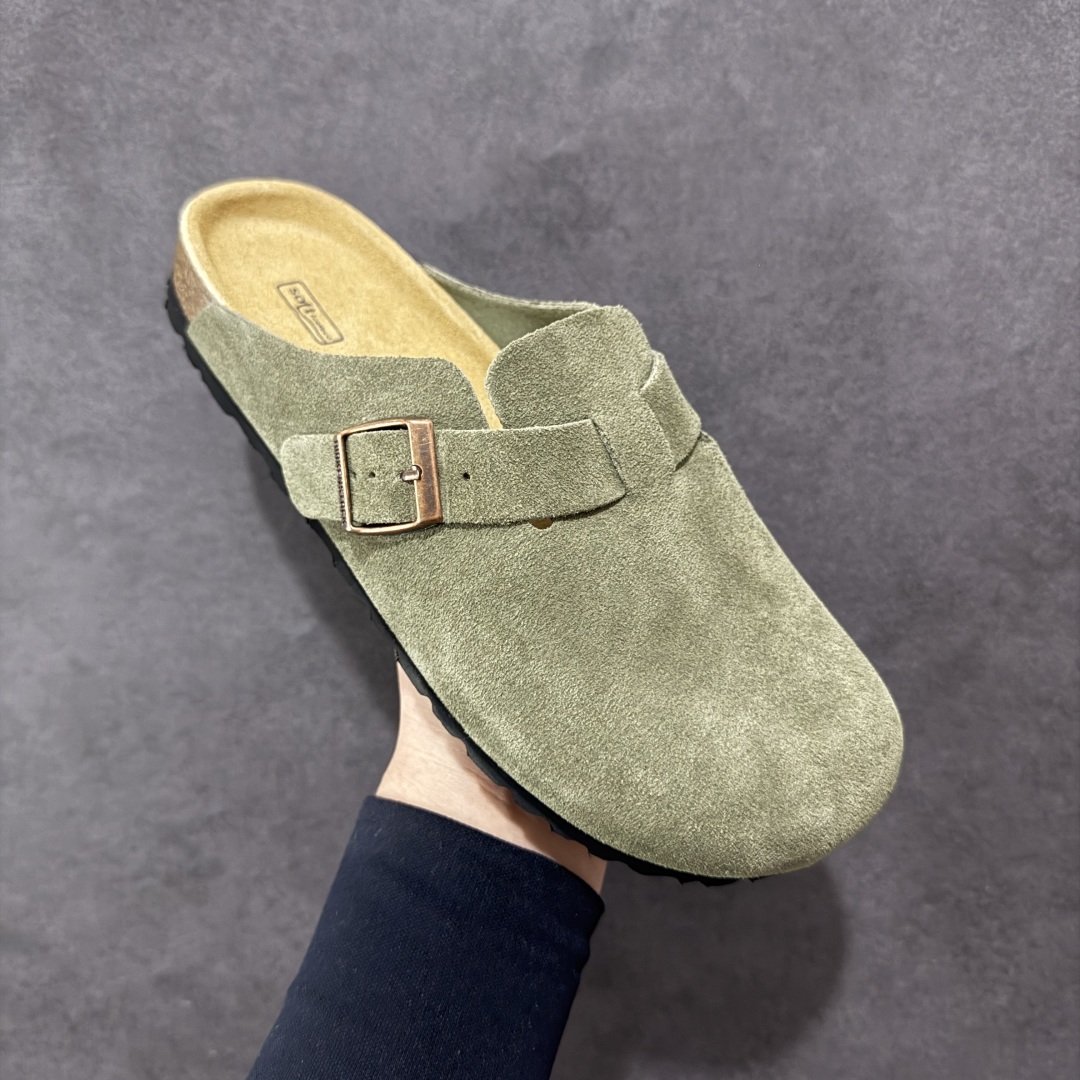 图片[3]-【广东顶级版】德国百年知名鞋履品牌·博肯Birkenstock 勃肯包拖系列 牛皮绒面革平底复古软木休闲鞋 勃肯包拖 市面顶级版本 原产品质 采用质地柔软牛皮绒面革 植入羊羔毛鞋垫和里衬材质 中底搭载缓震软木橡胶 尺码：35 36 37 38 39 40 41 42 43 44 45 46-选品中心