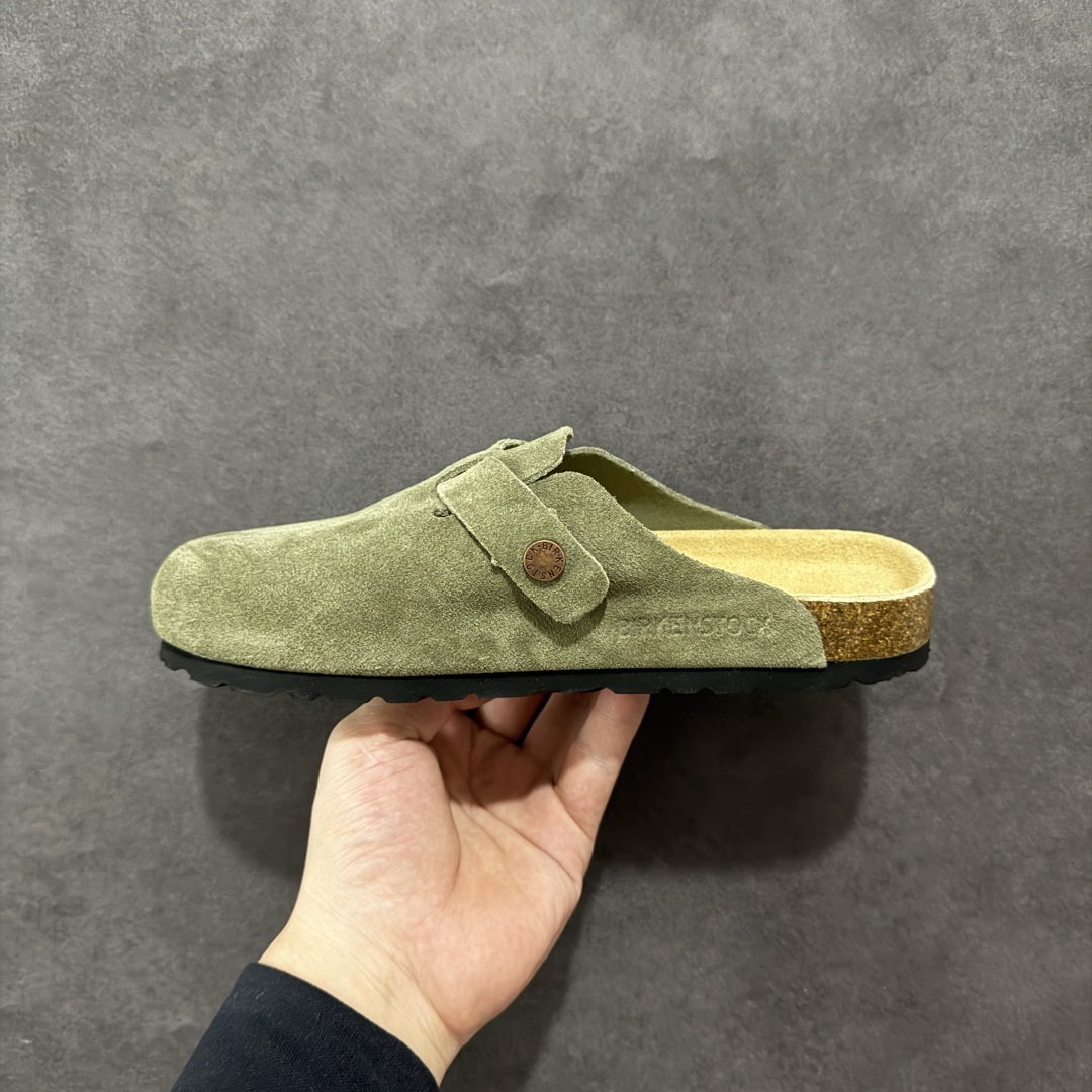 图片[2]-【广东顶级版】德国百年知名鞋履品牌·博肯Birkenstock 勃肯包拖系列 牛皮绒面革平底复古软木休闲鞋 勃肯包拖 市面顶级版本 原产品质 采用质地柔软牛皮绒面革 植入羊羔毛鞋垫和里衬材质 中底搭载缓震软木橡胶 尺码：35 36 37 38 39 40 41 42 43 44 45 46-选品中心