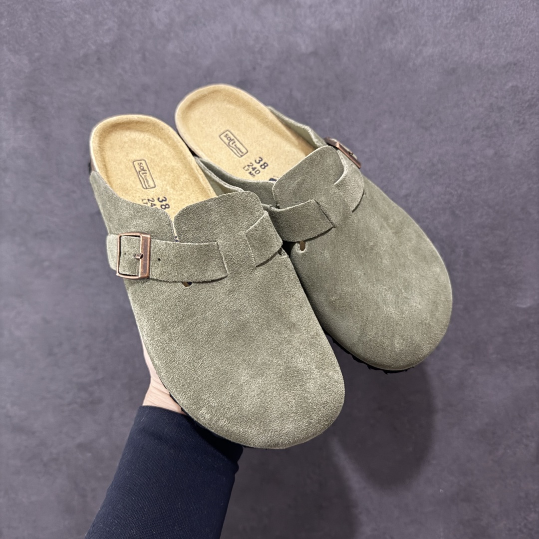 图片[9]-【广东顶级版】德国百年知名鞋履品牌·博肯Birkenstock 勃肯包拖系列 牛皮绒面革平底复古软木休闲鞋 勃肯包拖 市面顶级版本 原产品质 采用质地柔软牛皮绒面革 植入羊羔毛鞋垫和里衬材质 中底搭载缓震软木橡胶 尺码：35 36 37 38 39 40 41 42 43 44 45 46-选品中心