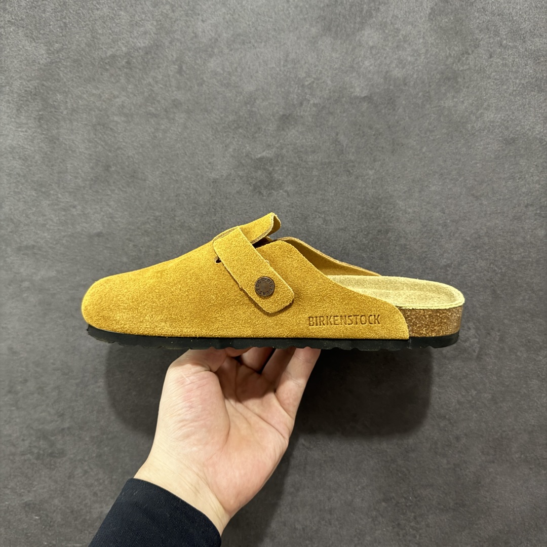 图片[2]-【广东顶级版】德国百年知名鞋履品牌·博肯Birkenstock 勃肯包拖系列 牛皮绒面革平底复古软木休闲鞋 勃肯包拖 市面顶级版本 原产品质 采用质地柔软牛皮绒面革 植入羊羔毛鞋垫和里衬材质 中底搭载缓震软木橡胶 尺码：35 36 37 38 39 40 41 42 43 44 45 46-选品中心
