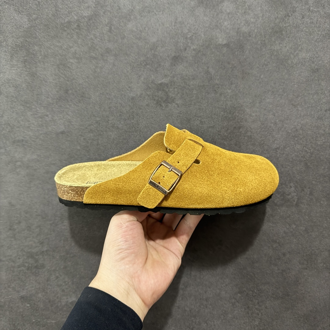 【广东顶级版】德国百年知名鞋履品牌·博肯Birkenstock 勃肯包拖系列 牛皮绒面革平底复古软木休闲鞋 勃肯包拖 市面顶级版本 原产品质 采用质地柔软牛皮绒面革 植入羊羔毛鞋垫和里衬材质 中底搭载缓震软木橡胶 尺码:35 36 37 38 39 40 41 42 43 44 45 46-选品中心