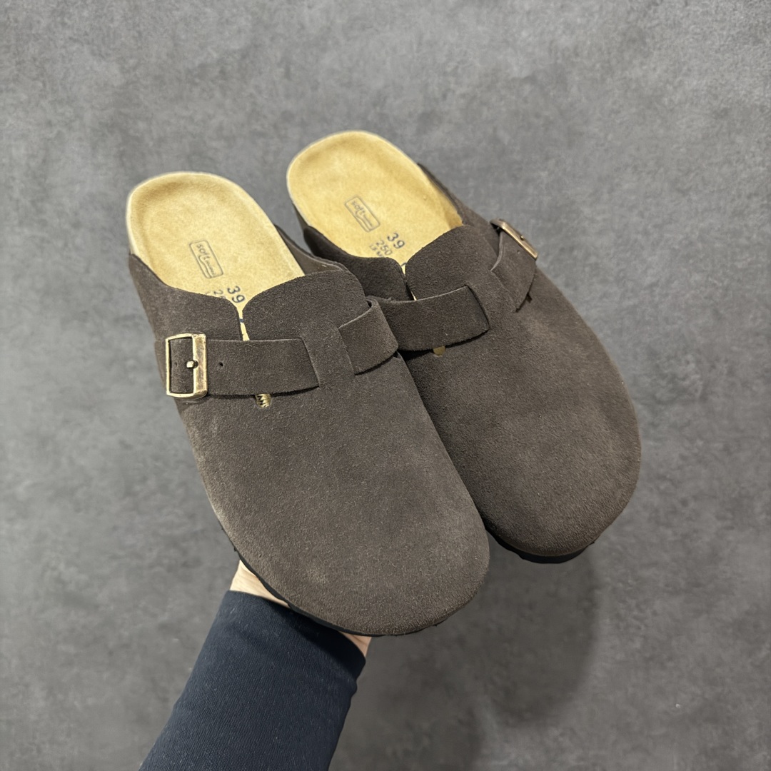 图片[7]-【广东顶级版】德国百年知名鞋履品牌·博肯Birkenstock 勃肯包拖系列 牛皮绒面革平底复古软木休闲鞋 勃肯包拖 市面顶级版本 原产品质 采用质地柔软牛皮绒面革 植入羊羔毛鞋垫和里衬材质 中底搭载缓震软木橡胶 尺码：35 36 37 38 39 40 41 42 43 44 45 46-选品中心