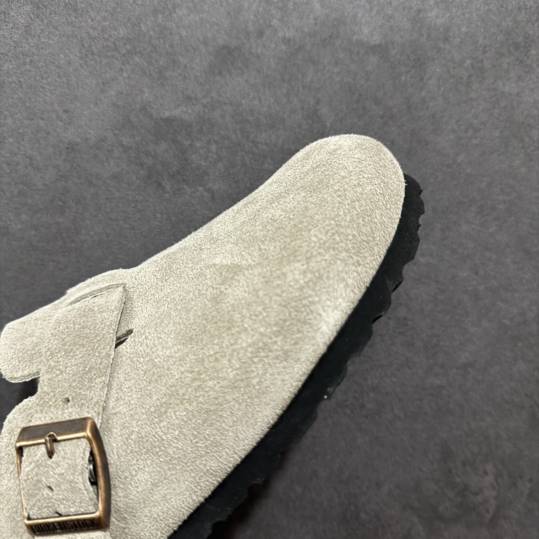 图片[5]-【广东顶级版】德国百年知名鞋履品牌·博肯Birkenstock 勃肯包拖系列 牛皮绒面革平底复古软木休闲鞋 勃肯包拖 市面顶级版本 原产品质 采用质地柔软牛皮绒面革 植入羊羔毛鞋垫和里衬材质 中底搭载缓震软木橡胶 尺码：35 36 37 38 39 40 41 42 43 44 45 46-选品中心