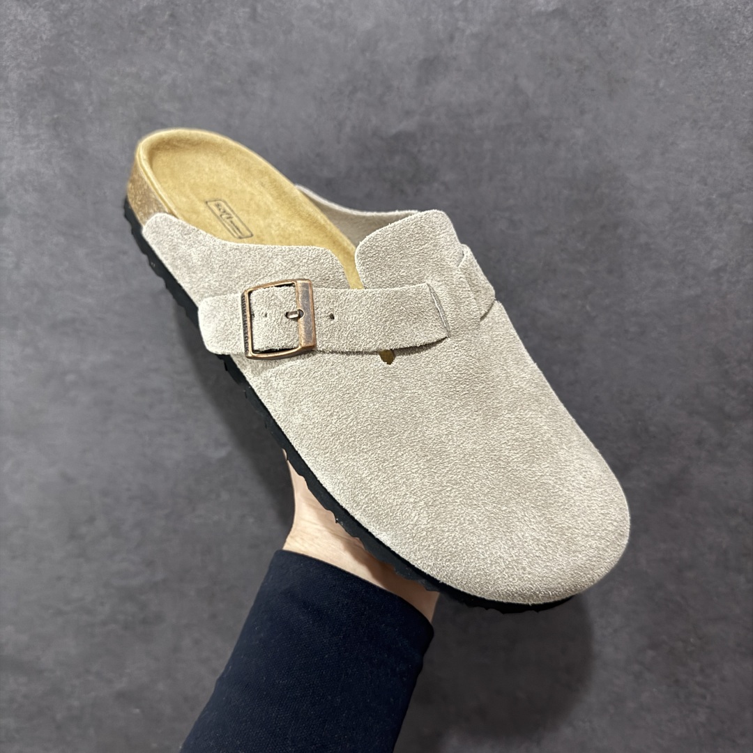 图片[3]-【广东顶级版】德国百年知名鞋履品牌·博肯Birkenstock 勃肯包拖系列 牛皮绒面革平底复古软木休闲鞋 勃肯包拖 市面顶级版本 原产品质 采用质地柔软牛皮绒面革 植入羊羔毛鞋垫和里衬材质 中底搭载缓震软木橡胶 尺码：35 36 37 38 39 40 41 42 43 44 45 46-选品中心