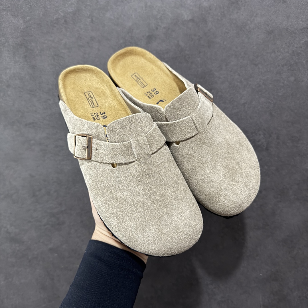 图片[5]-【广东顶级版】德国百年知名鞋履品牌·博肯Birkenstock 勃肯包拖系列 牛皮绒面革平底复古软木休闲鞋 勃肯包拖 市面顶级版本 原产品质 采用质地柔软牛皮绒面革 植入羊羔毛鞋垫和里衬材质 中底搭载缓震软木橡胶 尺码：35 36 37 38 39 40 41 42 43 44 45 46-选品中心