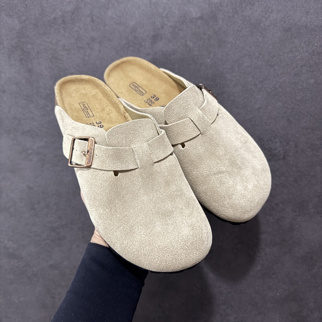 图片[4]-【广东顶级版】德国百年知名鞋履品牌·博肯Birkenstock 勃肯包拖系列 牛皮绒面革平底复古软木休闲鞋 勃肯包拖 市面顶级版本 原产品质 采用质地柔软牛皮绒面革 植入羊羔毛鞋垫和里衬材质 中底搭载缓震软木橡胶 尺码：35 36 37 38 39 40 41 42 43 44 45 46-选品中心