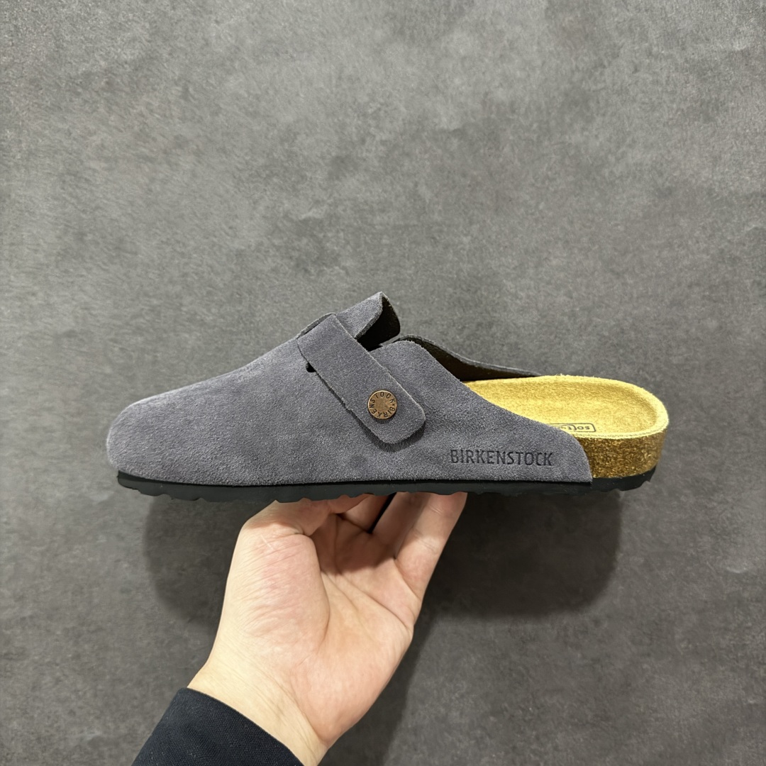 图片[2]-【广东顶级版】德国百年知名鞋履品牌·博肯Birkenstock 勃肯包拖系列 牛皮绒面革平底复古软木休闲鞋 勃肯包拖 市面顶级版本 原产品质 采用质地柔软牛皮绒面革 植入羊羔毛鞋垫和里衬材质 中底搭载缓震软木橡胶 尺码：35 36 37 38 39 40 41 42 43 44 45 46-选品中心