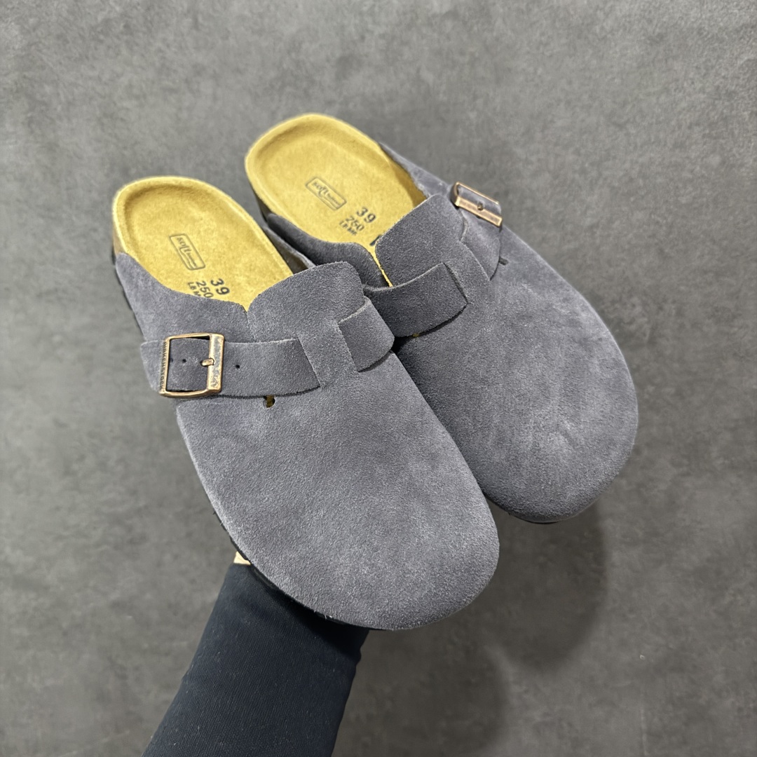 图片[3]-【广东顶级版】德国百年知名鞋履品牌·博肯Birkenstock 勃肯包拖系列 牛皮绒面革平底复古软木休闲鞋 勃肯包拖 市面顶级版本 原产品质 采用质地柔软牛皮绒面革 植入羊羔毛鞋垫和里衬材质 中底搭载缓震软木橡胶 尺码：35 36 37 38 39 40 41 42 43 44 45 46-选品中心