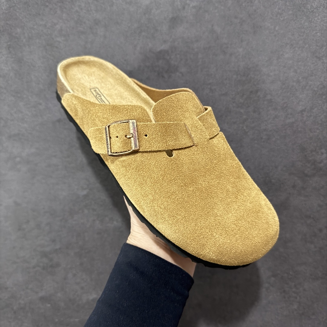 图片[3]-【广东顶级版】德国百年知名鞋履品牌·博肯Birkenstock 勃肯包拖系列 牛皮绒面革平底复古软木休闲鞋 勃肯包拖 市面顶级版本 原产品质 采用质地柔软牛皮绒面革 植入羊羔毛鞋垫和里衬材质 中底搭载缓震软木橡胶 尺码：35 36 37 38 39 40 41 42 43 44 45 46-选品中心