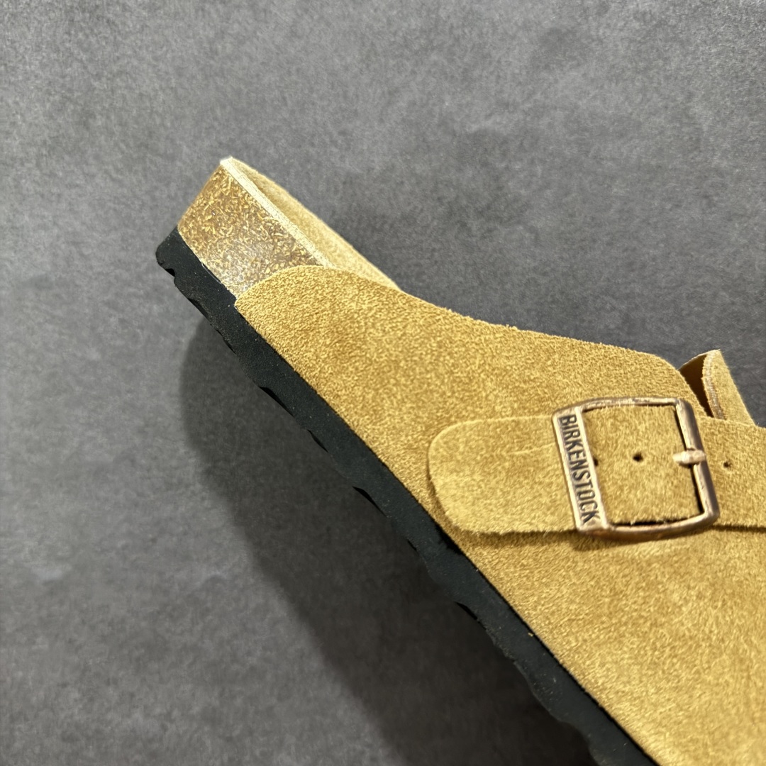 图片[6]-【广东顶级版】德国百年知名鞋履品牌·博肯Birkenstock 勃肯包拖系列 牛皮绒面革平底复古软木休闲鞋 勃肯包拖 市面顶级版本 原产品质 采用质地柔软牛皮绒面革 植入羊羔毛鞋垫和里衬材质 中底搭载缓震软木橡胶 尺码：35 36 37 38 39 40 41 42 43 44 45 46-选品中心