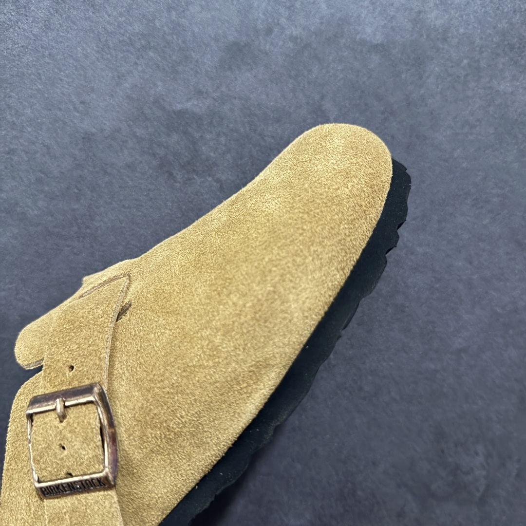 图片[5]-【广东顶级版】德国百年知名鞋履品牌·博肯Birkenstock 勃肯包拖系列 牛皮绒面革平底复古软木休闲鞋 勃肯包拖 市面顶级版本 原产品质 采用质地柔软牛皮绒面革 植入羊羔毛鞋垫和里衬材质 中底搭载缓震软木橡胶 尺码：35 36 37 38 39 40 41 42 43 44 45 46-选品中心