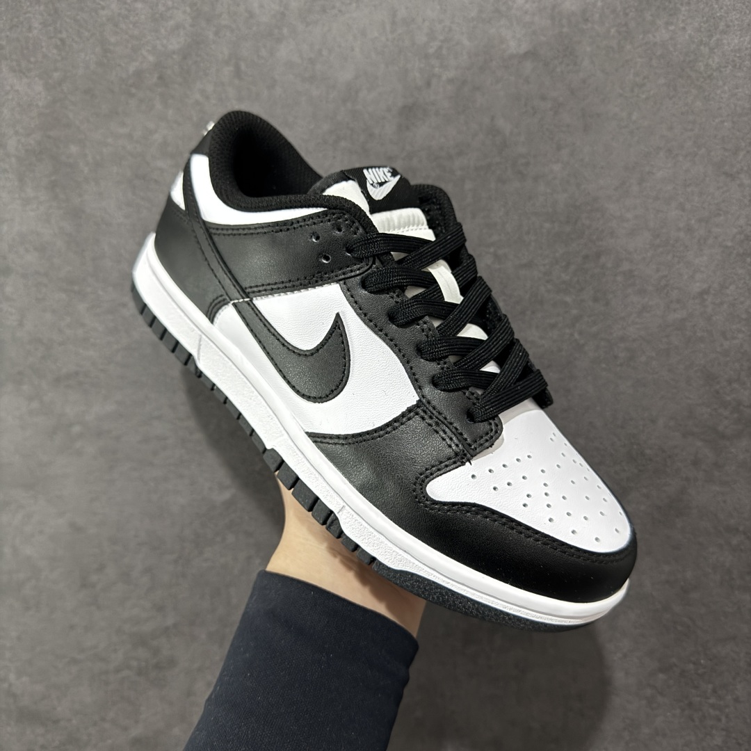 图片[3]-【YC纯原】NK Dunk Low 黑白熊猫2.0 HF5441-100 实力大厂出品 新配色陆续开发 全套原纸板楦头开发 确保原汁原味 完美呈现DUNK版型 一比一鞋头弧度高度鞋身弧度 此版本只针对中端市场 皮料材质有所更替 其他数据细节工艺流程均保持一致 绝不口嗨 细节品控鞋型随意对比 独家私模官方第六代原厂航空铝磨具打磨大底 鞋头坡度极致还原 无解鞋型 原盒原配 圈内天花板工艺 原厂玻璃冲刀 超高清洁度 全鞋零毛边皮料切割 原厂中底布点胶 中底布拉帮走线遵循公司 尺码：36 36.5 37.5 38 38.5 39 40 40.5 41 42 42.5 43 44 44.5 45 46-选品中心