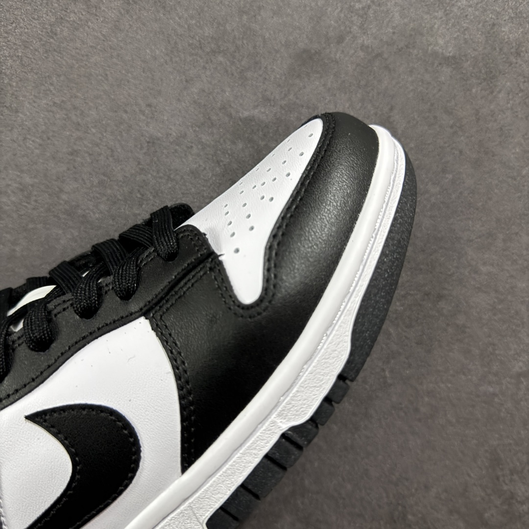 图片[5]-【YC纯原】NK Dunk Low 黑白熊猫2.0 HF5441-100 实力大厂出品 新配色陆续开发 全套原纸板楦头开发 确保原汁原味 完美呈现DUNK版型 一比一鞋头弧度高度鞋身弧度 此版本只针对中端市场 皮料材质有所更替 其他数据细节工艺流程均保持一致 绝不口嗨 细节品控鞋型随意对比 独家私模官方第六代原厂航空铝磨具打磨大底 鞋头坡度极致还原 无解鞋型 原盒原配 圈内天花板工艺 原厂玻璃冲刀 超高清洁度 全鞋零毛边皮料切割 原厂中底布点胶 中底布拉帮走线遵循公司 尺码：36 36.5 37.5 38 38.5 39 40 40.5 41 42 42.5 43 44 44.5 45 46-选品中心