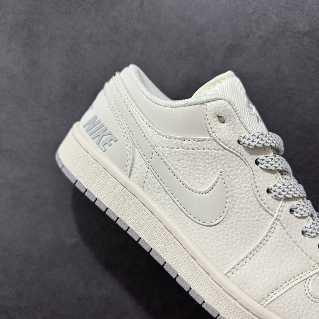 图片[6]-【定制版】Air Jordan 1 Low AJ1 乔1耐克联名 简约米灰底 高端定制 低帮复古篮球鞋 XX3168-187  #定制鞋盒 大厂纯原品质出货 超高清洁度 皮料切割干净无任何毛边 细节完美   尺码：36 36.5 37.5 38 36.5 39 40 40.5 41 42 42.5 43 44 44.5 45-选品中心