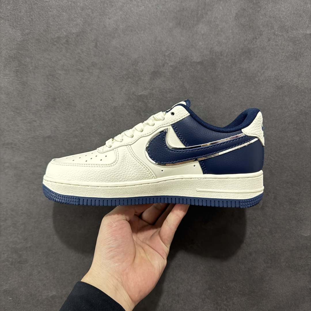 图片[2]-【定制版】Nike Air Force 1\’07 Low 北面联名 深蓝底 空军一号低帮休闲板鞋 ZH2598-318  #原楦头原纸板 原装鞋盒 定制五金配件 内置全掌气垫 原厂鞋底   尺码：36 36.5 37.5 38 38.5 39 40 40.5 41 42 42.5 43 44 44.5 45-选品中心