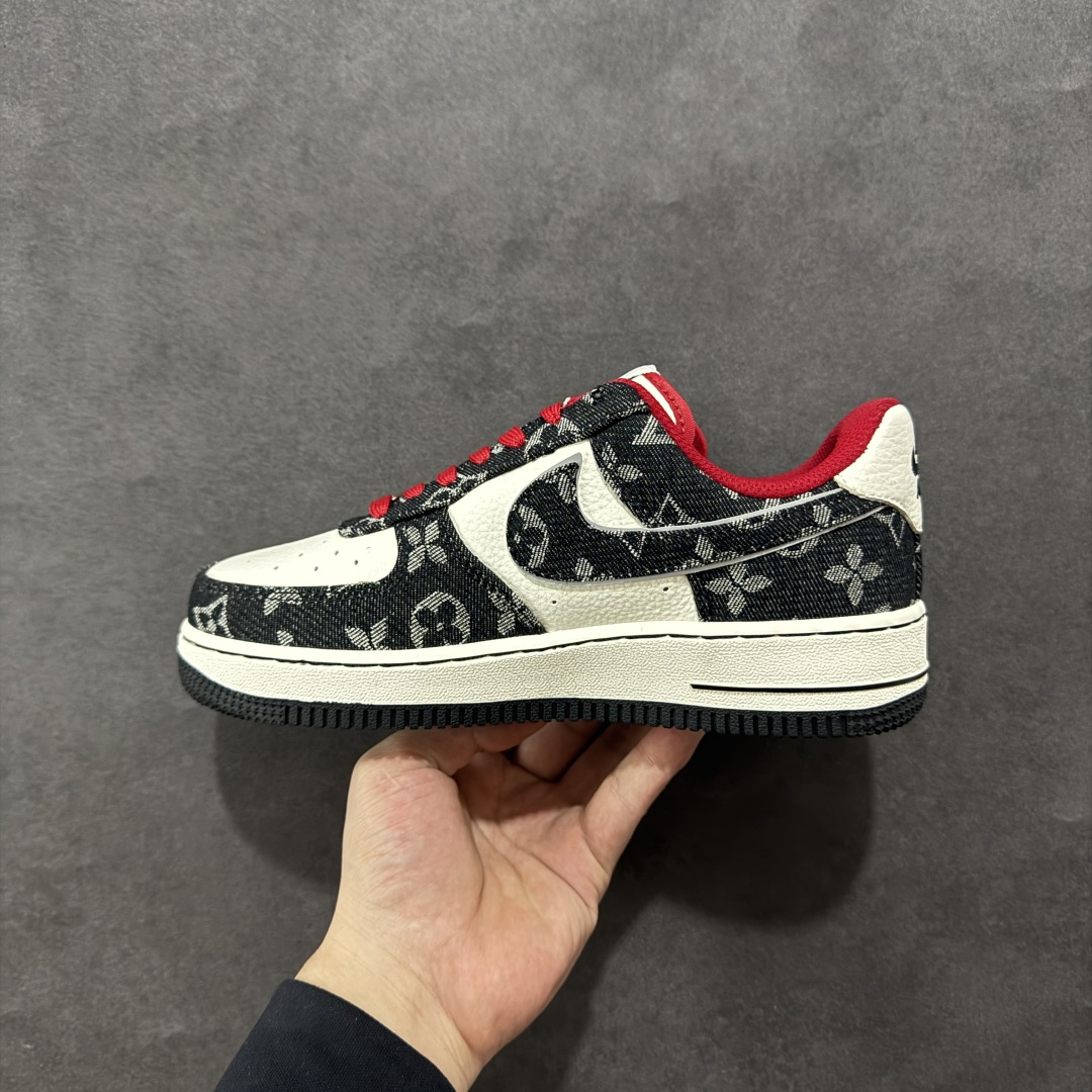 图片[2]-【定制版】Nike Air Force 1\’07 Low LV联名 黑牛仔小红勾 空军一号低帮休闲板鞋 LW9279-001  #原楦头原纸板 原装鞋盒 定制五金配件 内置全掌气垫 原厂鞋底   尺码：36 36.5 37.5 38 38.5 39 40 40.5 41 42 42.5 43 44 44.5 45-选品中心