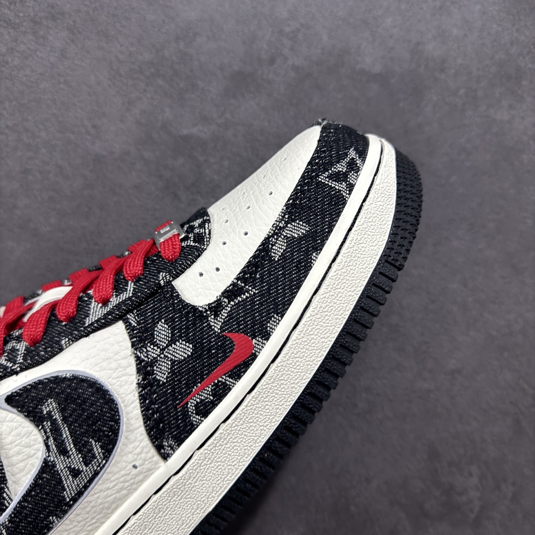 图片[5]-【定制版】Nike Air Force 1\’07 Low LV联名 黑牛仔小红勾 空军一号低帮休闲板鞋 LW9279-001  #原楦头原纸板 原装鞋盒 定制五金配件 内置全掌气垫 原厂鞋底   尺码：36 36.5 37.5 38 38.5 39 40 40.5 41 42 42.5 43 44 44.5 45-选品中心