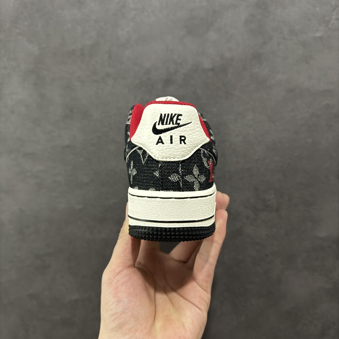 图片[4]-【定制版】Nike Air Force 1\’07 Low LV联名 黑牛仔小红勾 空军一号低帮休闲板鞋 LW9279-001  #原楦头原纸板 原装鞋盒 定制五金配件 内置全掌气垫 原厂鞋底   尺码：36 36.5 37.5 38 38.5 39 40 40.5 41 42 42.5 43 44 44.5 45-选品中心