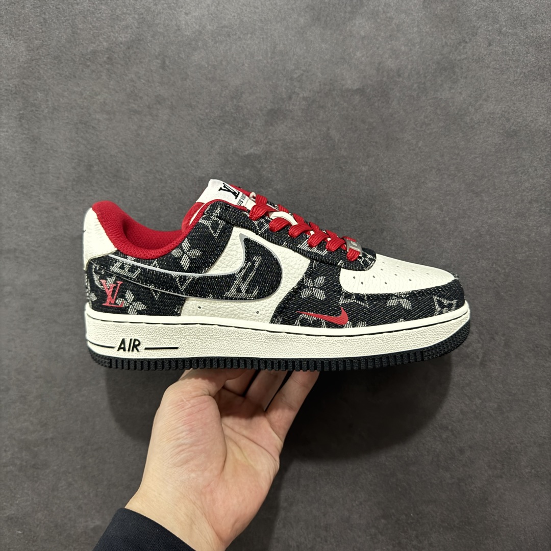 【定制版】Nike Air Force 1\'07 Low LV联名 黑牛仔小红勾 空军一号低帮休闲板鞋 LW9279-001  #原楦头原纸板 原装鞋盒 定制五金配件 内置全掌气垫 原厂鞋底   尺码:36 36.5 37.5 38 38.5 39 40 40.5 41 42 42.5 43 44 44.5 45-选品中心