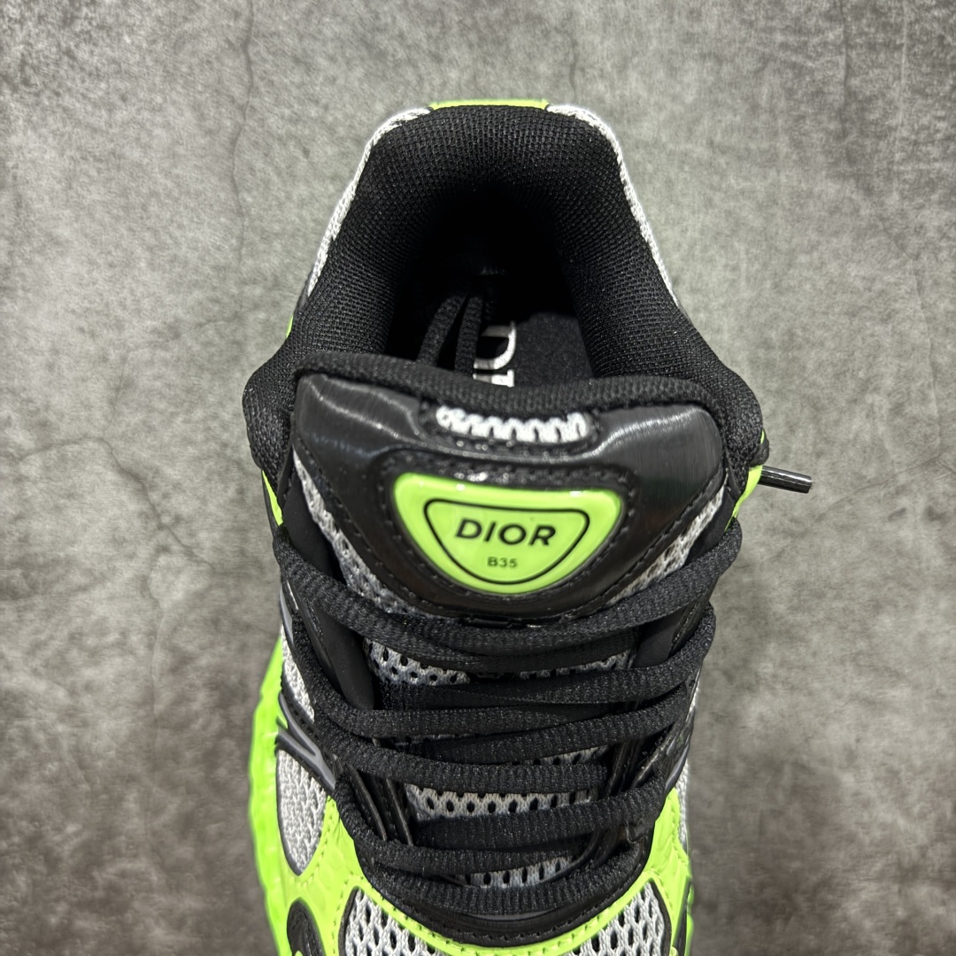 图片[8]-【广东纯原版本】Dior迪奥B35最新款老爹运动鞋 秋季新品，以时髦复古风格丰富经典系列。精心制作，可全年与休闲造型搭配 顺应复古市场的趋势的 Dad Shoes风格鞋款鞋舌上的Dior标志 也注明了这双鞋是运用了质感细腻的皮革和网眼布面材质拼接成鞋身，鞋身两侧有显眼的字母CD 表明身份，鞋身多处线条勾勒细节 让鞋子看起来不那么单调、复古立体感十足！配送专柜精美包装 面料：原版定制牛皮 内里：进口透气网里 鞋底：开模防滑大底 尺码： 35-45-选品中心