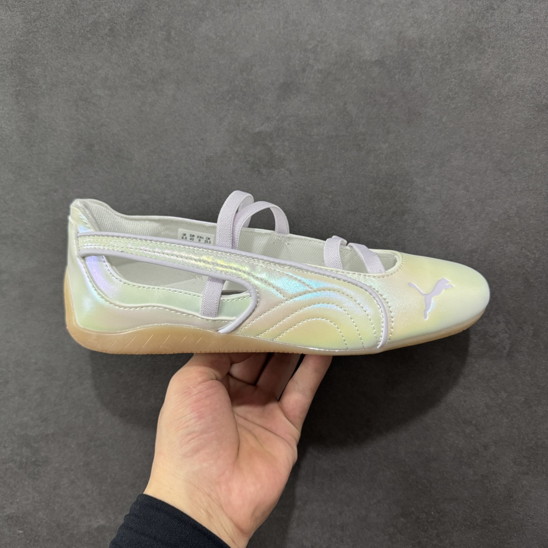 【公司级】Puma Speedcat 舒适百搭 低帮 芭蕾鞋 #朴彩英 rose 同款 白色配色甜酷感拉满 低帮设计超显脚踝纤细,上脚轻盈又舒适。不管日常出街还是运动都适配,防滑耐磨超抗造。 尺码:36 37.5 38 38.5 39 40-选品中心