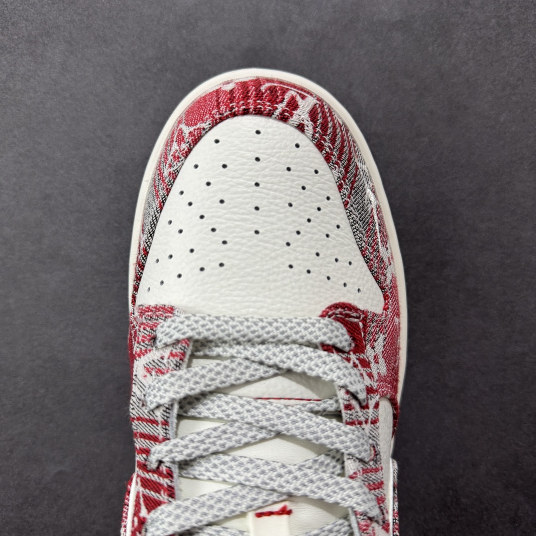  
【定制版】Nike SB Dunk Low“LV联名——灰红牛仔”  周年高端定制 低帮休闲板鞋 夜