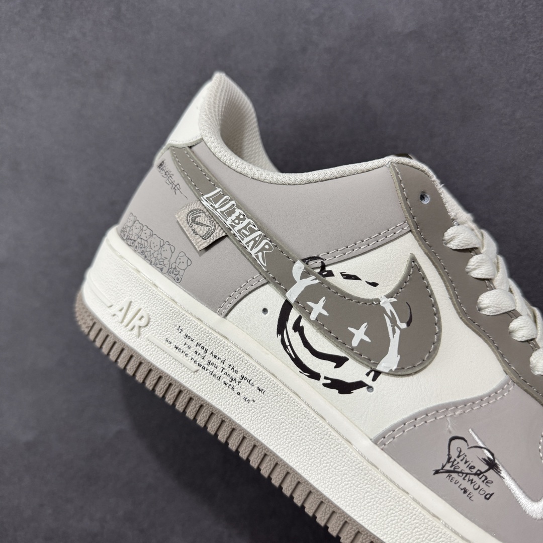 【定制版】新品发布 “笑脸熊”Nike Air Force 1 “Smiling Bear”空军一