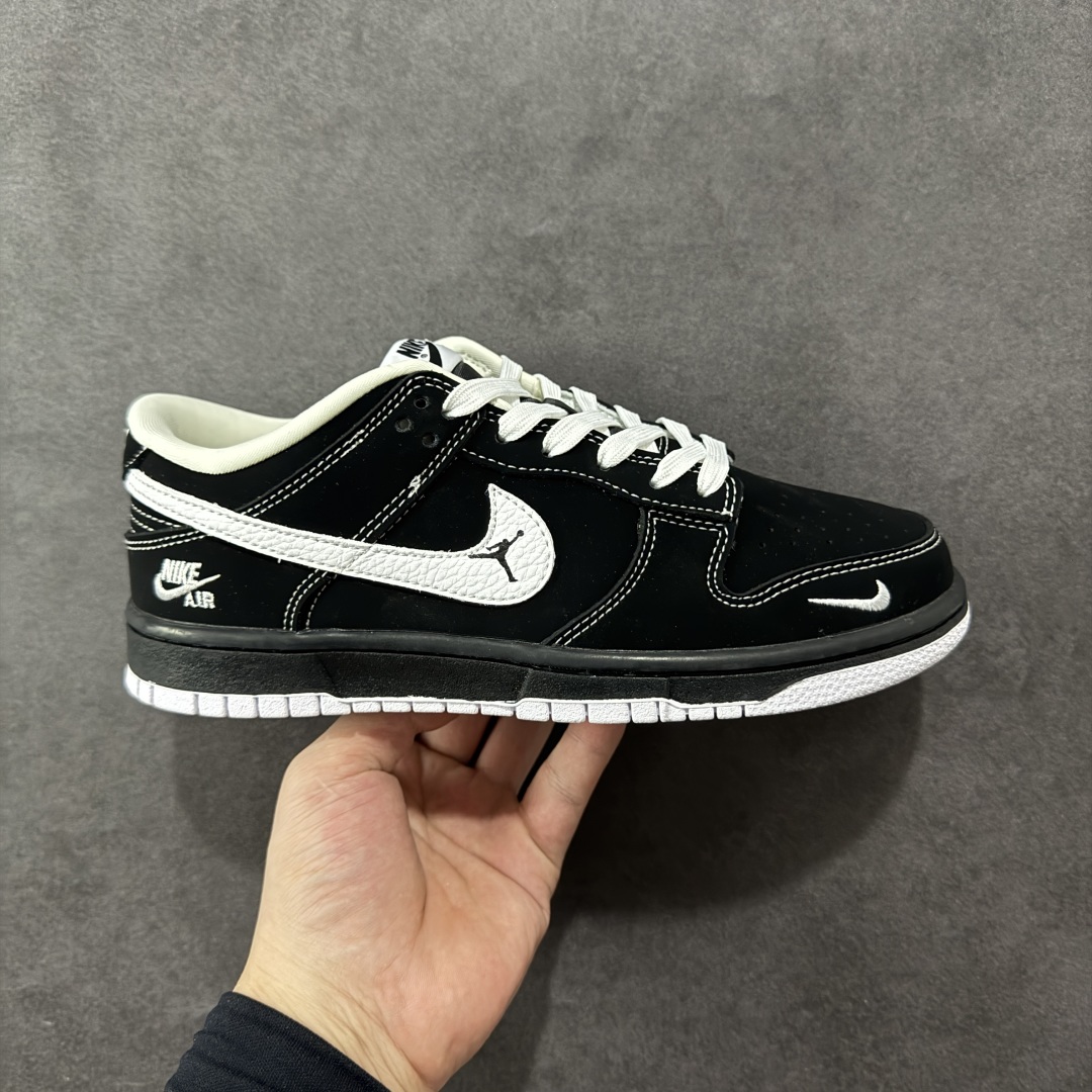  
【定制版】Nike SB Dunk Low 全黑白勾 周年高端定制 低帮休闲板鞋 LW1818-11