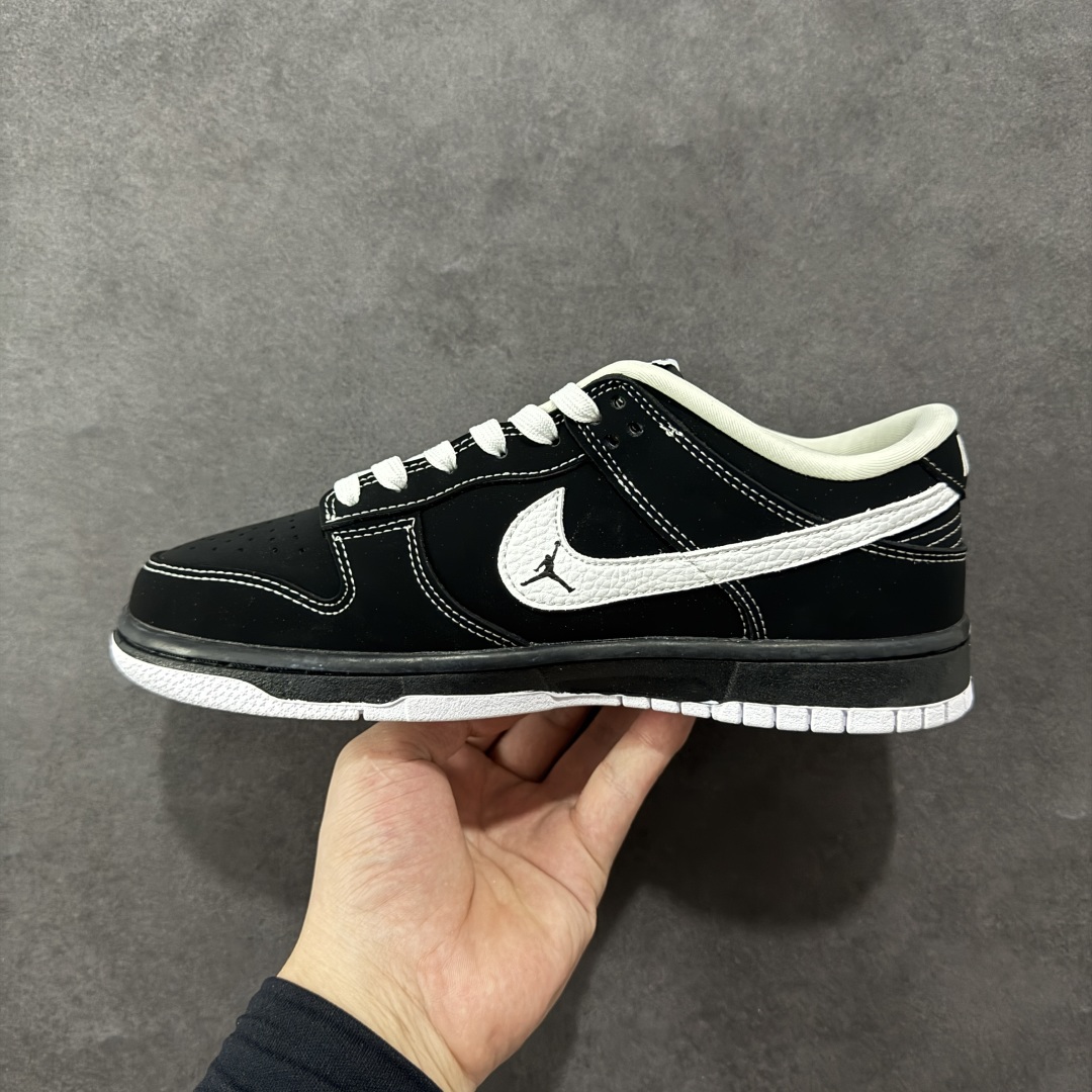 
【定制版】Nike SB Dunk Low 全黑白勾 周年高端定制 低帮休闲板鞋 LW1818-11