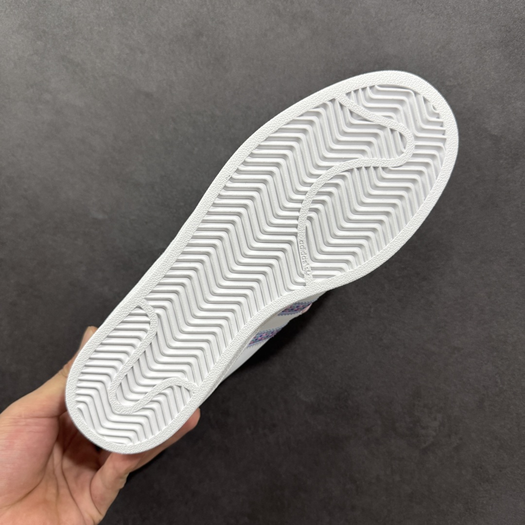 图片[9]-【公司级】阿迪达斯/三叶草Adidas Originals Superstar\”Mint Green\”经典贝壳头系列低帮百搭休闲运动板鞋D“皮革浅白蓝绑绳”JR1332 采用粒面牛剖革鞋面材质 新版改良全包围鞋垫 正确新版鞋底模具及扇贝头盖片 尺码：35 36⅔ 37⅓ 38 38⅔ 39⅓ 40-选品中心