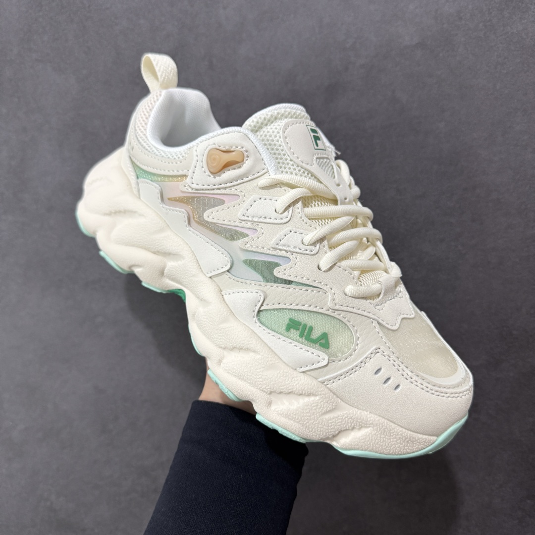 图片[3]-【纯原版】FILA斐乐 Fern2 蕨草鞋2 时尚舒适百搭 防滑耐磨包裹性 低帮 生活休闲鞋 女款 女鞋真标半码制 采用翻毛皮组合网织布鞋面材质 独立EVA中底+MD齿纹花橡胶耐磨防滑外底 尺码：35.5-40-选品中心