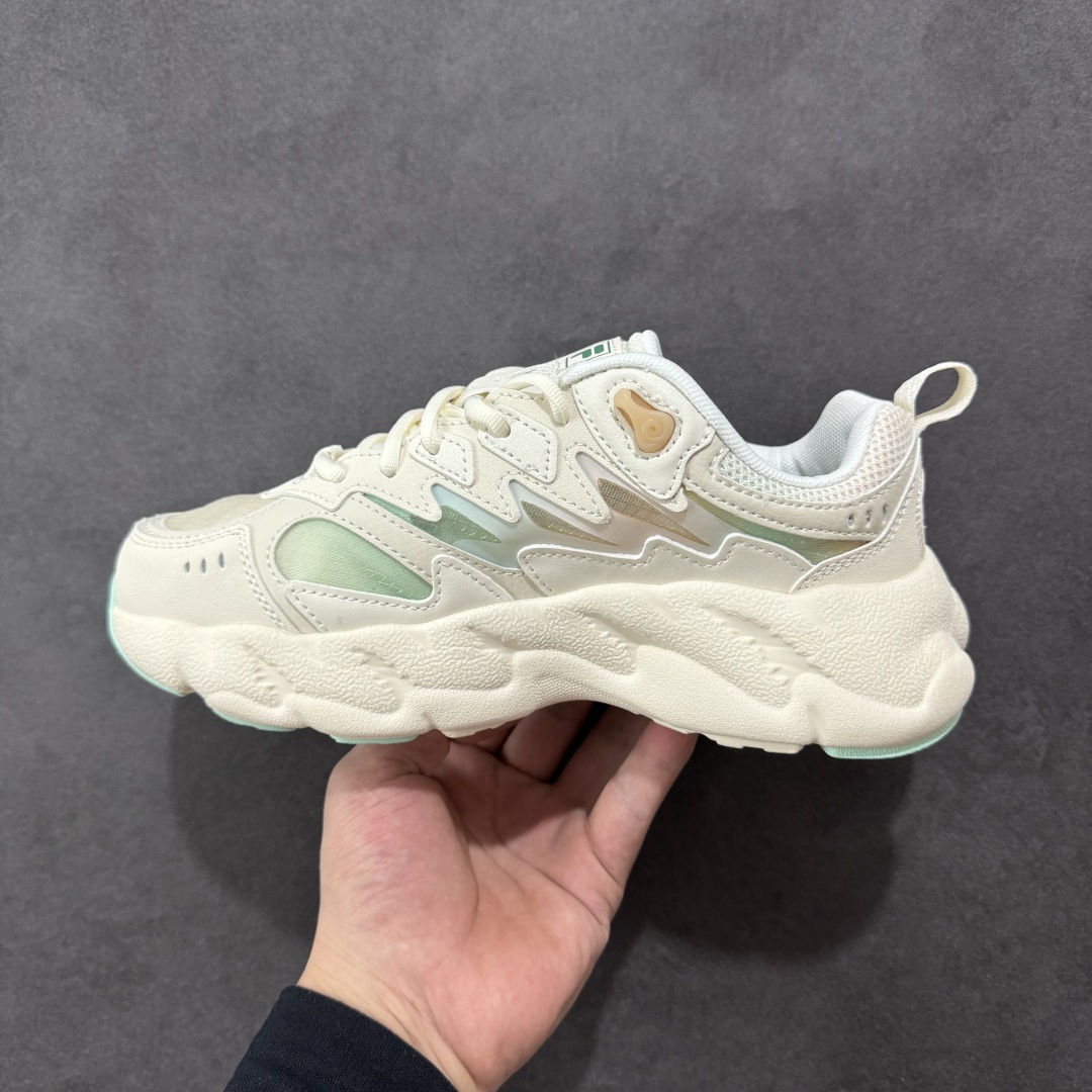 图片[2]-【纯原版】FILA斐乐 Fern2 蕨草鞋2 时尚舒适百搭 防滑耐磨包裹性 低帮 生活休闲鞋 女款 女鞋真标半码制 采用翻毛皮组合网织布鞋面材质 独立EVA中底+MD齿纹花橡胶耐磨防滑外底 尺码：35.5-40-选品中心