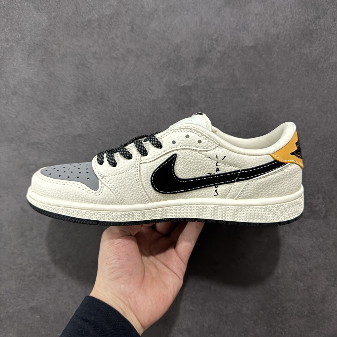 图片[2]-【定制版】Nike Air Jordan 1 x Travis Scott AJ1倒勾 乔一倒钩 北面联名款 耐克 低帮文化篮球鞋 完美品质出货 细节如图所示 鞋面切割工整 冲孔整齐干净 中底拉帮线 整体清洁度非常好 货号：XB1979 004 尺码：36 36.5 37.5 38 38.5 39 40 40.5 41 42 42.5 43 44 45-选品中心