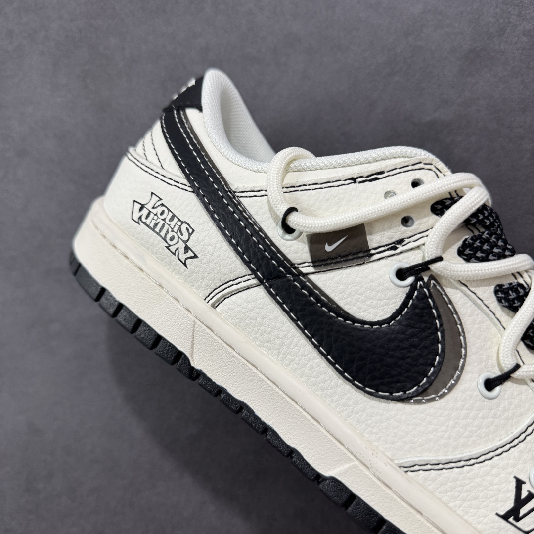  
【定制版】Nike SB Dunk Low LV联名 绑带黑勾 周年高端定制 低帮休闲板鞋 DM68