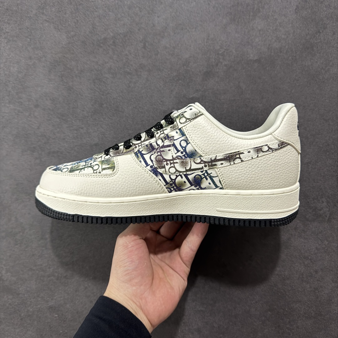  
【定制版】Nike Air Force 1'07 Low 迪奥联名 灰色插花 空军一号低帮休闲板鞋 