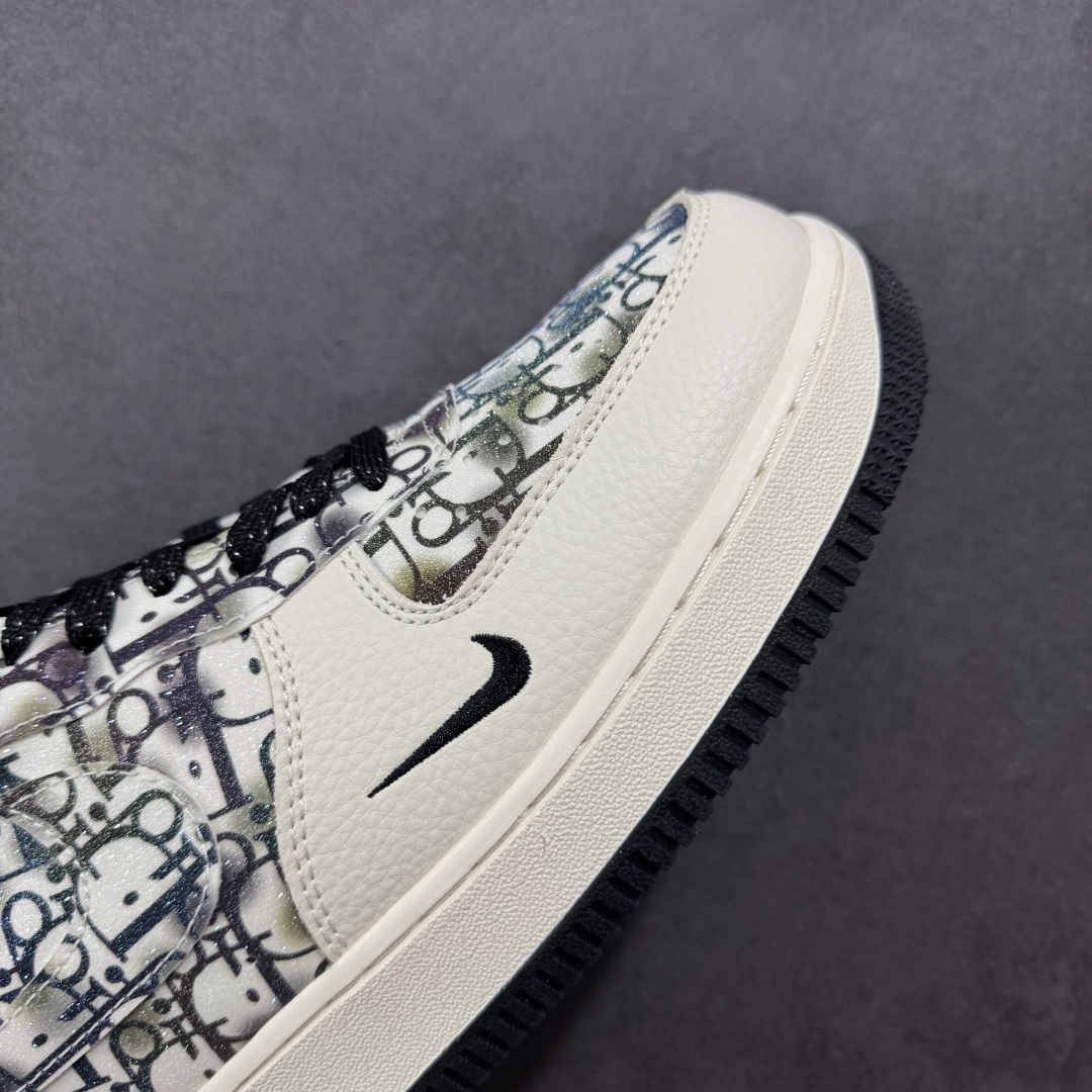  
【定制版】Nike Air Force 1'07 Low 迪奥联名 灰色插花 空军一号低帮休闲板鞋 