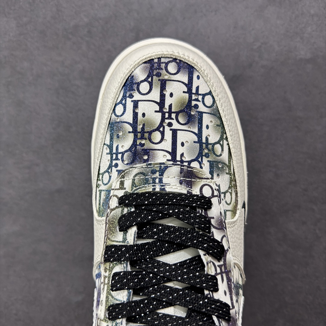  
【定制版】Nike Air Force 1'07 Low 迪奥联名 灰色插花 空军一号低帮休闲板鞋 