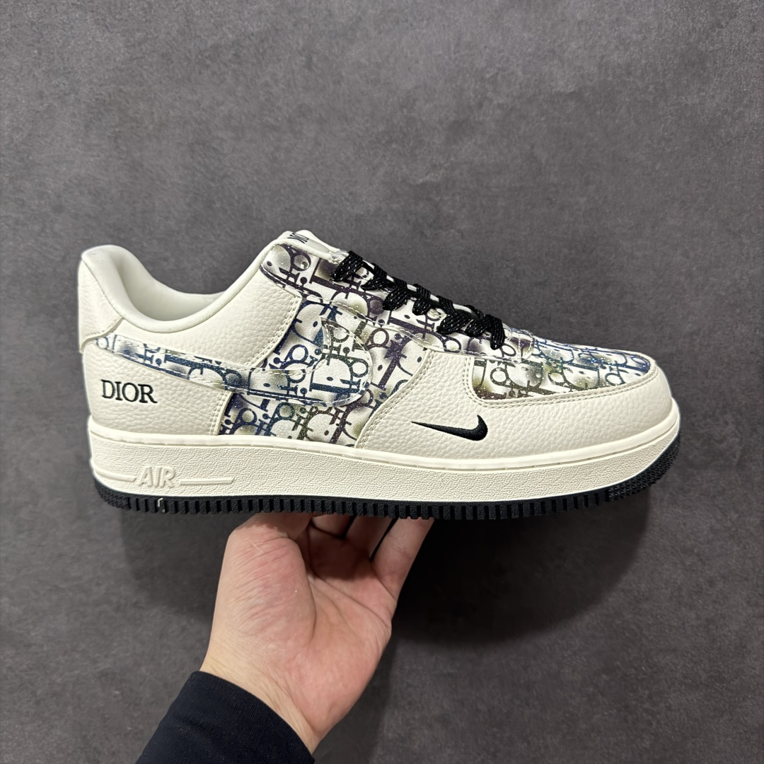  
【定制版】Nike Air Force 1'07 Low 迪奥联名 灰色插花 空军一号低帮休闲板鞋 