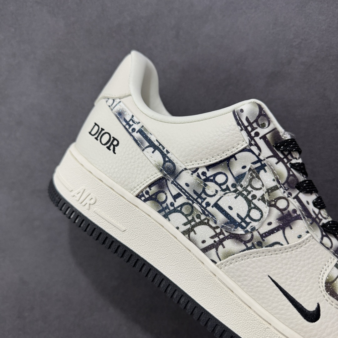  
【定制版】Nike Air Force 1'07 Low 迪奥联名 灰色插花 空军一号低帮休闲板鞋 