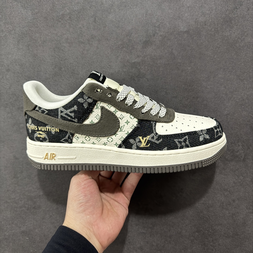  
【定制版】Nike Air Force 1'07 Low LV联名 黑金 空军一号低帮休闲板鞋 JJ