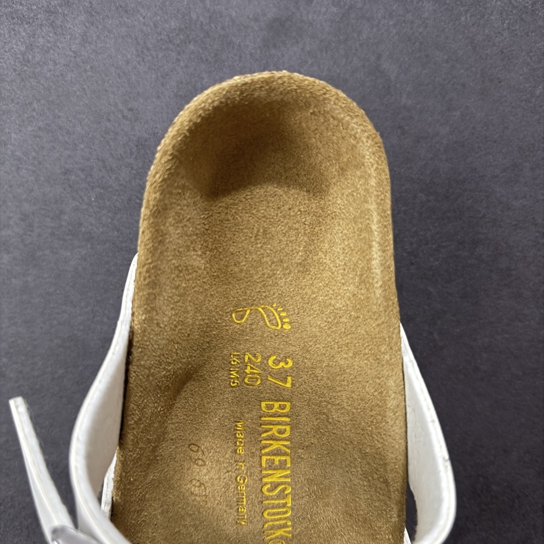 图片[7]-【广东纯原版本】Birkenstock Ramses 系列 勃肯夹趾皮革绒面双扣时尚人字拖拖鞋 牛皮绒面革质地柔软 搭配可调节鞋扣提升穿着舒适度 人体工学设计分散脚部压力 保护脚踝 软木乳胶鞋床具有一定的收缩性 长时间穿着后能贴合脚型 EVA鞋底回弹性和抗张性力高 具有良好的防震、缓冲性 四季皆宜 柔软的鞋床采用额外的泡沫缓冲层 提供额外的舒适感和全天支撑 全网独家首发 源于德国的严谨工艺 牛巴戎面 中层松木 EVA 三层组合大底 优质牛皮面料五金扣 出口订单 尺码：35-44-选品中心
