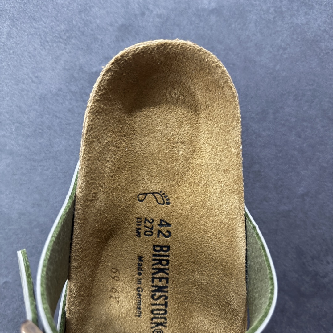 图片[7]-【广东纯原版本】Birkenstock Ramses 系列 勃肯夹趾皮革绒面双扣时尚人字拖拖鞋 牛皮绒面革质地柔软 搭配可调节鞋扣提升穿着舒适度 人体工学设计分散脚部压力 保护脚踝 软木乳胶鞋床具有一定的收缩性 长时间穿着后能贴合脚型 EVA鞋底回弹性和抗张性力高 具有良好的防震、缓冲性 四季皆宜 柔软的鞋床采用额外的泡沫缓冲层 提供额外的舒适感和全天支撑 全网独家首发 源于德国的严谨工艺 牛巴戎面 中层松木 EVA 三层组合大底 优质牛皮面料五金扣 出口订单 尺码：35-44-选品中心