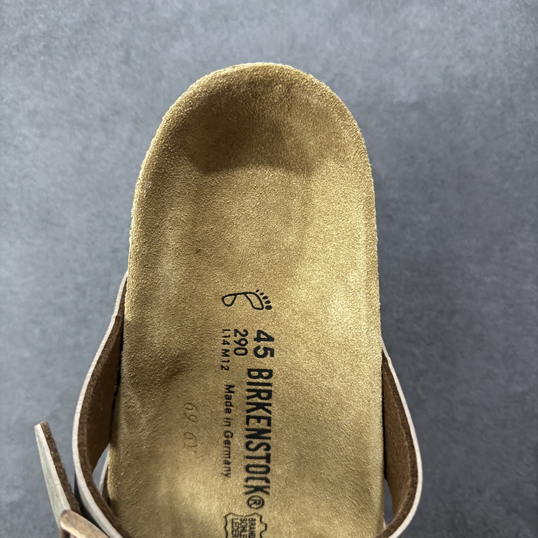 图片[7]-【广东纯原版本】Birkenstock Ramses 系列 勃肯夹趾皮革绒面双扣时尚人字拖拖鞋 牛皮绒面革质地柔软 搭配可调节鞋扣提升穿着舒适度 人体工学设计分散脚部压力 保护脚踝 软木乳胶鞋床具有一定的收缩性 长时间穿着后能贴合脚型 EVA鞋底回弹性和抗张性力高 具有良好的防震、缓冲性 四季皆宜 柔软的鞋床采用额外的泡沫缓冲层 提供额外的舒适感和全天支撑 全网独家首发 源于德国的严谨工艺 牛巴戎面 中层松木 EVA 三层组合大底 优质牛皮面料五金扣 出口订单 尺码：35-44-选品中心