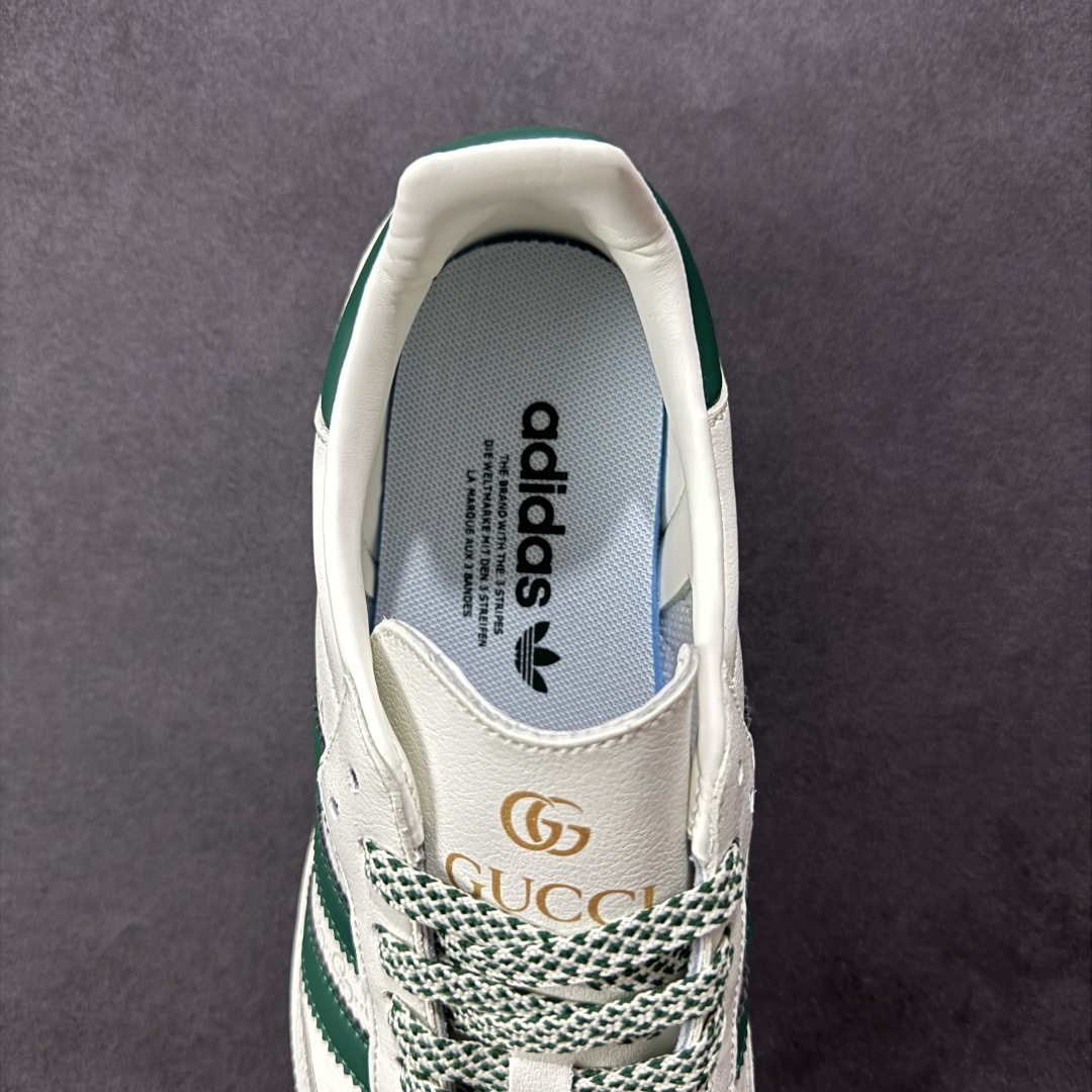  
【定制版】adidas originals Samba OG x GUCCI 灰白绿
桑巴舞系列复古