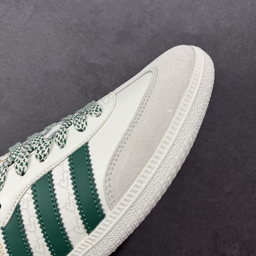  
【定制版】adidas originals Samba OG x GUCCI 灰白绿
桑巴舞系列复古
